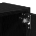 Librería de madera contrachapada roble negro 40x24x77 cm