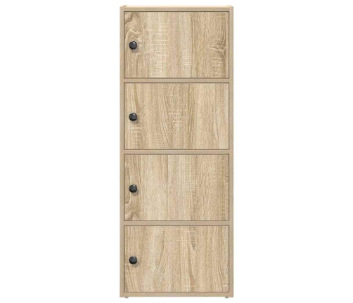 Estantería de madera de ingeniería roble sonoma 40x24x102 cm