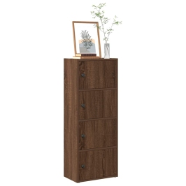Estantería madera de ingeniería marrón roble 40x24x102 cm