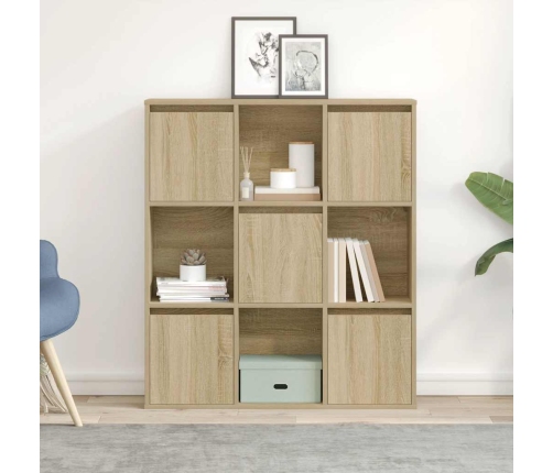 Estantería de madera de ingeniería roble sonoma 89x24x101,5 cm