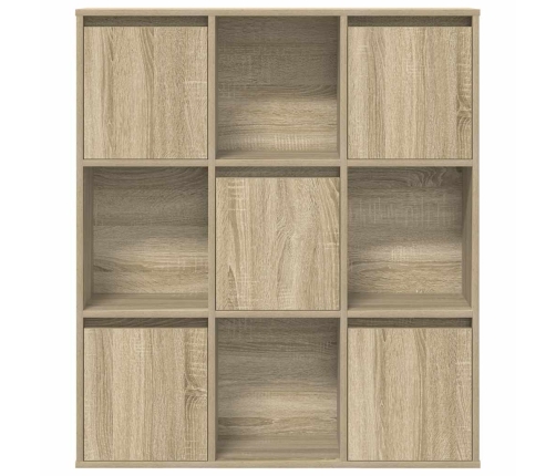 Estantería de madera de ingeniería roble sonoma 89x24x101,5 cm