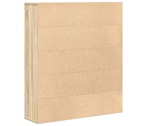 Estantería de madera de ingeniería roble sonoma 89x24x101,5 cm