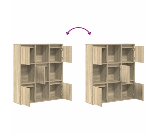 Estantería de madera de ingeniería roble sonoma 89x24x101,5 cm