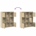Estantería de madera de ingeniería roble sonoma 89x24x101,5 cm