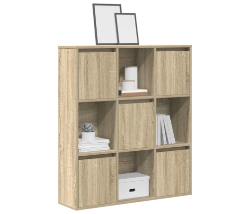 Estantería de madera de ingeniería roble sonoma 89x24x101,5 cm