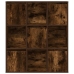 Estantería madera de ingeniería roble ahumado 89x24x101,5 cm