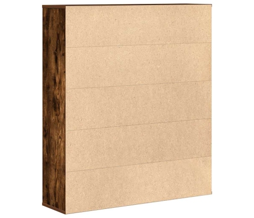 Estantería madera de ingeniería roble ahumado 89x24x101,5 cm