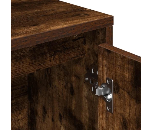 Estantería madera de ingeniería roble ahumado 89x24x101,5 cm