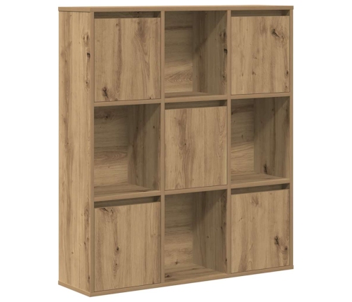 Estantería de madera de ingeniería roble artisan 89x24x101,5 cm