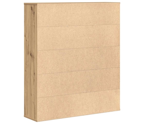 Estantería de madera de ingeniería roble artisan 89x24x101,5 cm