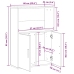 Estantería de madera de ingeniería roble sonoma 60x24x85 cm