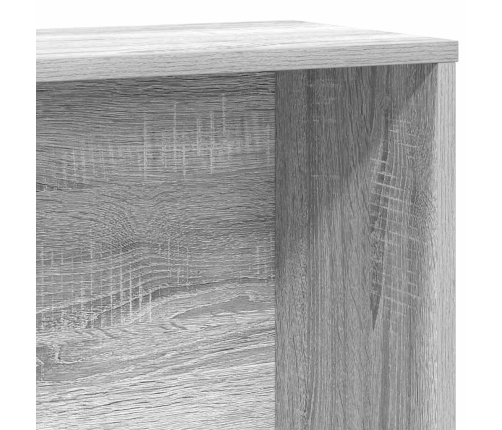 Estantería madera de ingeniería gris sonoma 60x24x120 cm