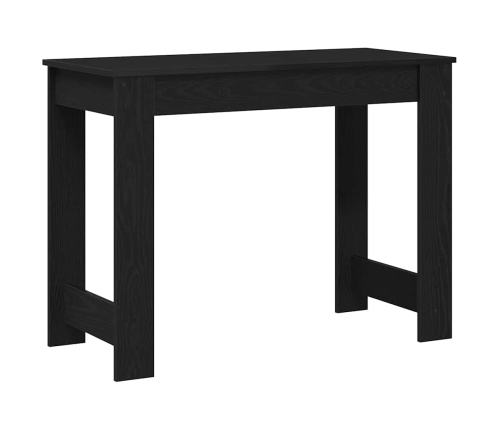 Escritorio de madera contrachapada negro 100x45x75 cm