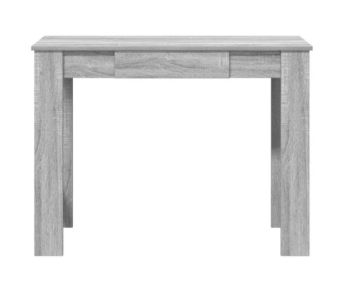 Escritorio de madera contrachapada gris sonoma 100x45x75 cm