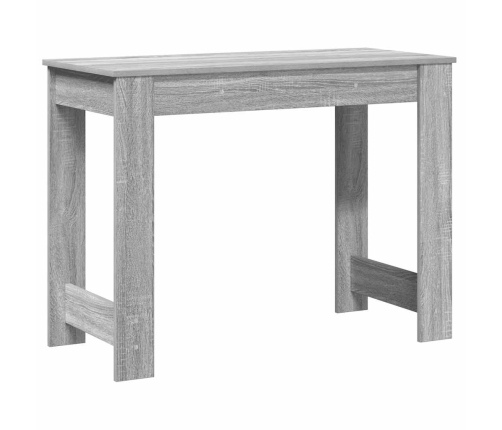 Escritorio de madera contrachapada gris sonoma 100x45x75 cm