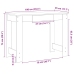 Escritorio de madera de ingeniería roble marrón 100x45x75 cm