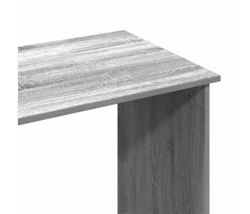 Escritorio de madera contrachapada gris Sonoma 80x40x75 cm