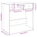 Escritorio de madera ingeniería madera envejecida 80x40x75 cm