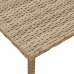 Mesa centro jardín rectangular beige 60x40x37cm ratán sintético