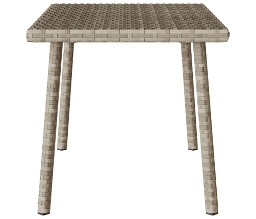 Mesa centro jardín rectangular gris claro 60x40x37 cm