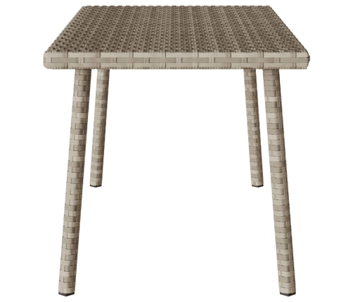 Mesa centro jardín rectangular gris claro 80x40x37cm