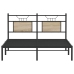 Estructura de cama sin colchón metal roble Sonoma 183x213 cm