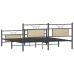 Estructura de cama sin colchón metal roble Sonoma 183x213 cm