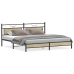 Estructura de cama sin colchón metal roble Sonoma 193x203 cm