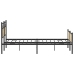 Estructura de cama sin colchón metal roble Sonoma 183x213 cm