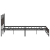 Estructura de cama sin colchón metal roble marrón 183x213 cm