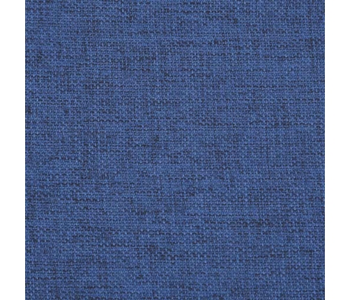 Silla de oficina giratoria de tela azul