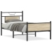 Estructura de cama sin colchón madera roble Sonoma 75x190 cm