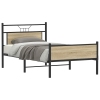 Estructura de cama sin colchón madera roble Sonoma 100x190 cm