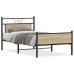 Estructura de cama sin colchón 107x203 cm madera roble Sonoma