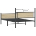 Estructura de cama sin colchón 107x203 cm madera roble Sonoma