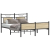 Estructura de cama sin colchón madera roble Sonoma 140x190 cm