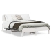 Estructura de cama sin colchón madera de pino blanca 150x200 cm