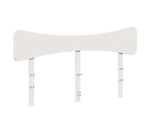 Estructura de cama sin colchón madera de pino blanca 150x200 cm