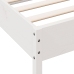 Estructura de cama sin colchón madera de pino blanca 150x200 cm