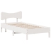 Estructura cama sin colchón madera maciza pino blanca 100x200cm