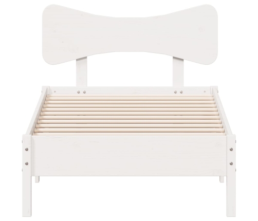 Estructura cama sin colchón madera maciza pino blanca 100x200cm