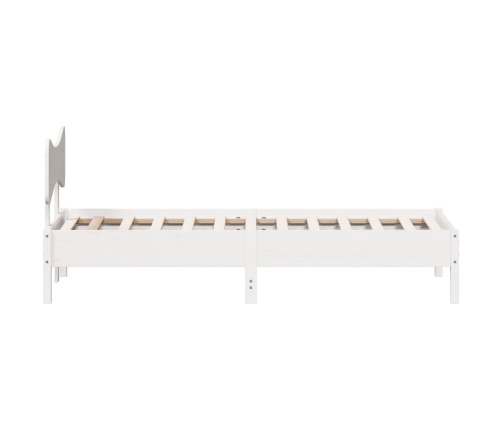 Estructura cama sin colchón madera maciza pino blanca 100x200cm