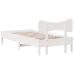 Estructura cama sin colchón madera maciza pino blanca 100x200cm