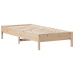 Estructura de cama sin colchón madera maciza de pino 90x190 cm