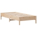 Estructura de cama sin colchón madera maciza pino 75x190 cm