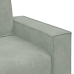 Sillón sofá gris claro 59 cm terciopelo