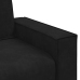 Sillón de terciopelo negro 59 cm