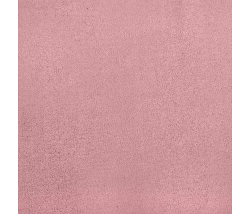 Sofá de 2 plazas terciopelo rosa 120 cm