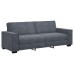 Sofá de 3 plazas terciopelo gris oscuro 180 cm