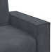 Sofá de 3 plazas terciopelo gris oscuro 180 cm
